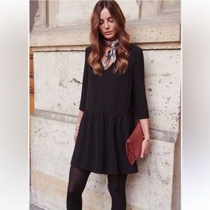 Sezane Gilly Black Dress